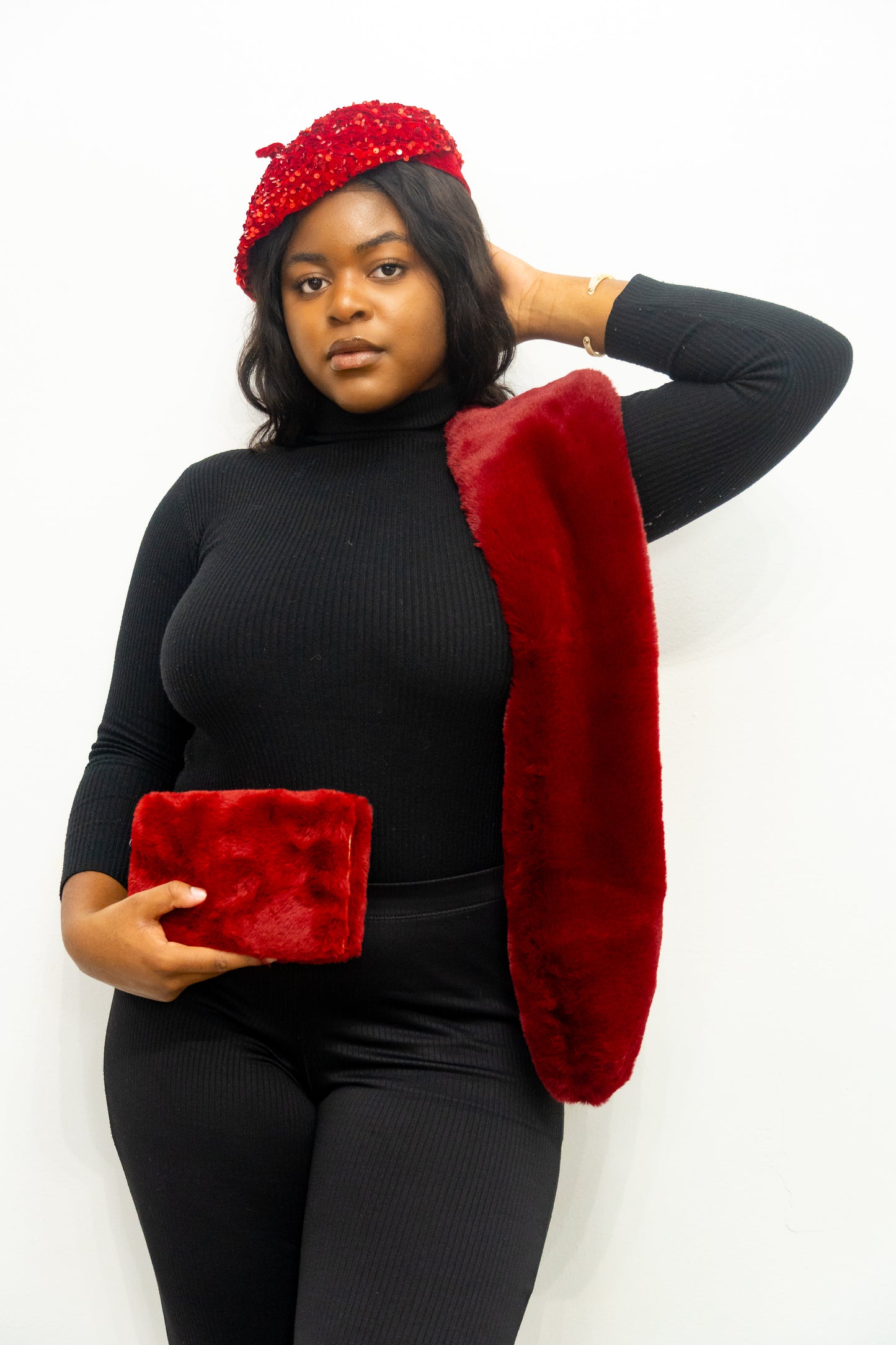 Fine Wine Fur Clutch