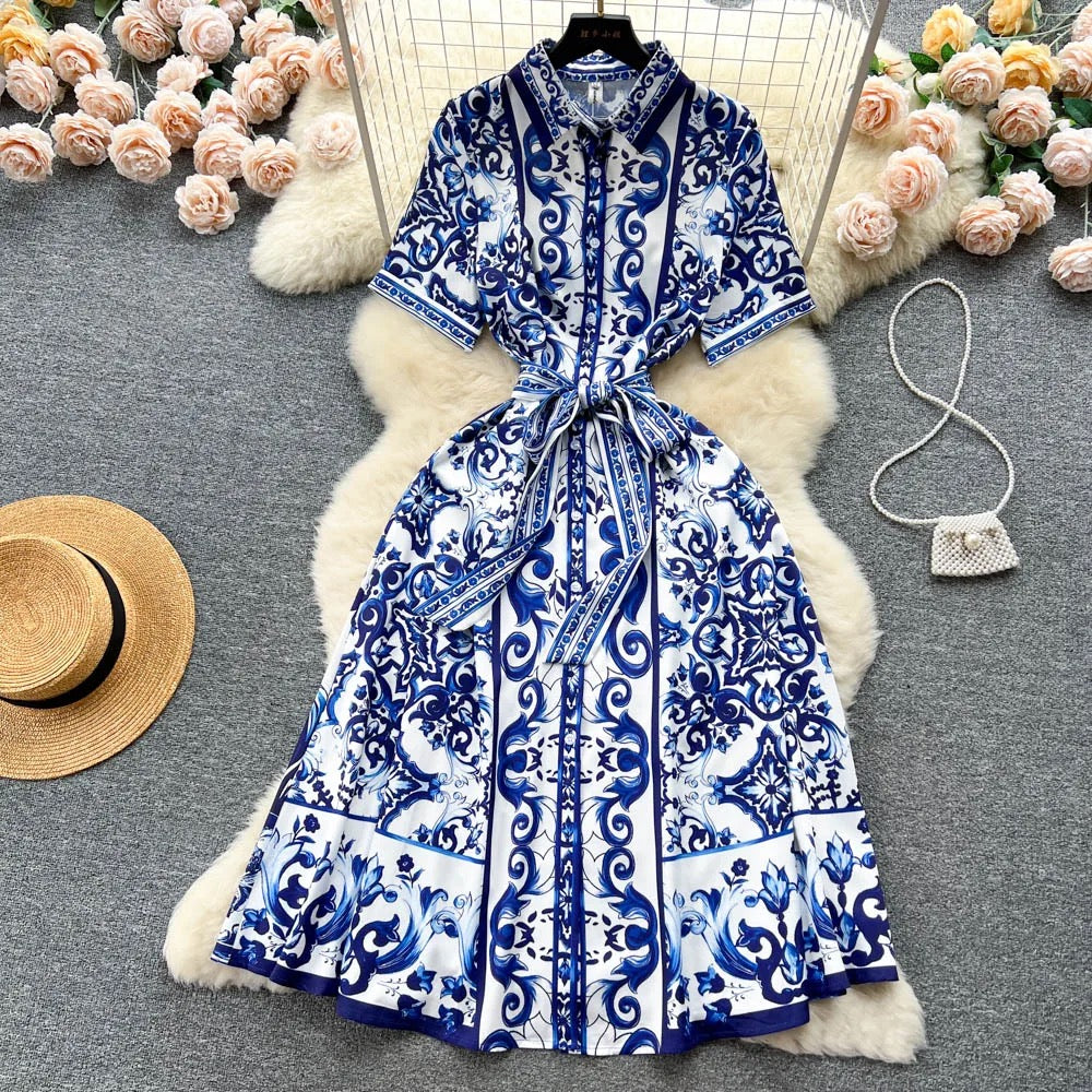 Royal Ivy Midi Dress