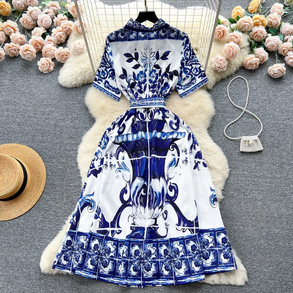 Royal Ivy Midi Dress