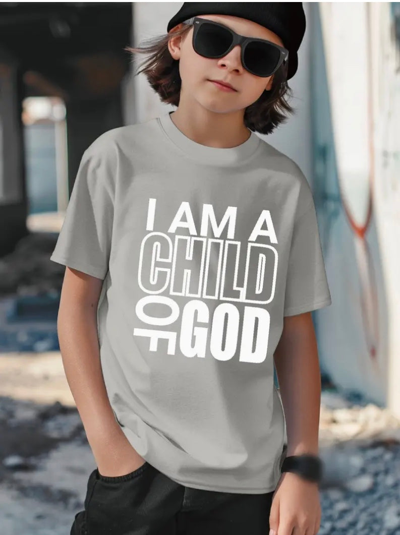 I AM A CHILD OF GOD T-Shirt (Grey)